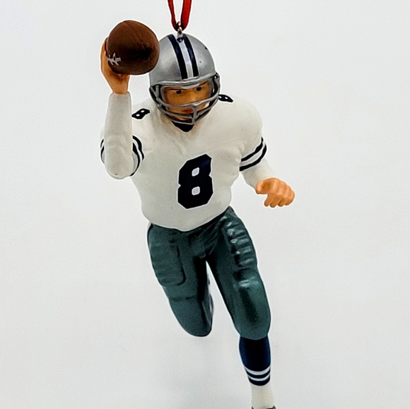 Hallmark Troy Aikman Christmas Ornament Dallas #8 Football - Picture 3 of 8